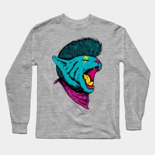 Mohawk Kitty Long Sleeve T-Shirt